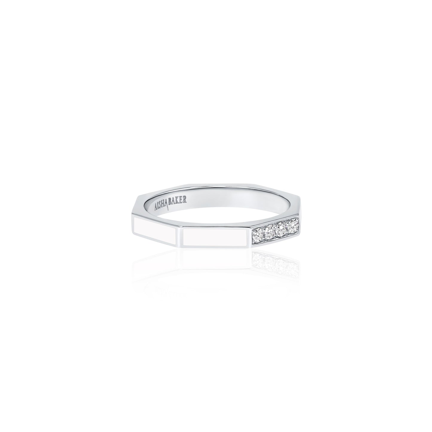 Fingers Crossed White White Gold
