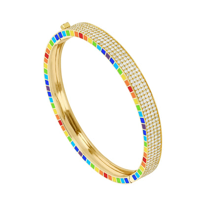 Me Yellow Gold Full Diamond Bracelet