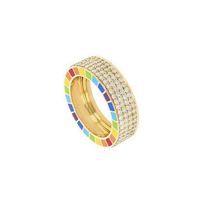 Me Yellow Gold Full Diamond Ring