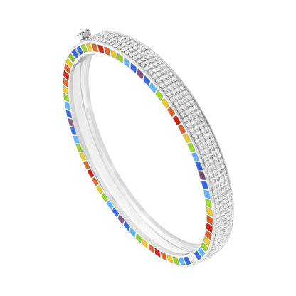Me White Gold Full Diamond Bracelet