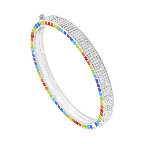 Me White Gold Full Diamond Bracelet