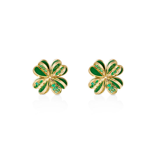 Lucky You Emerald Earrings