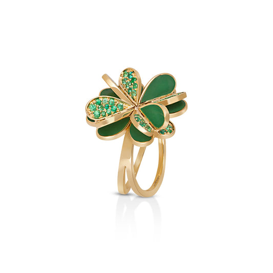 Lucky You Emerald Ring