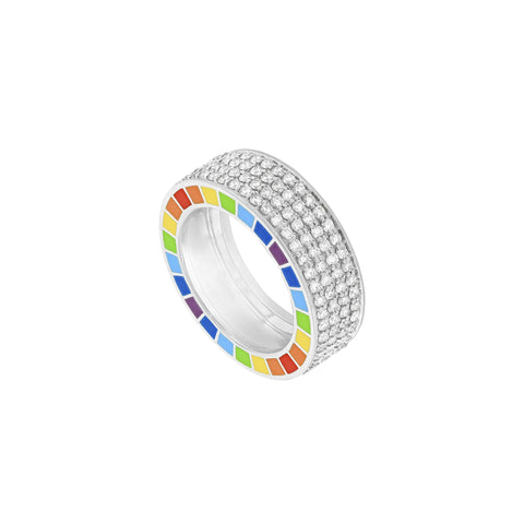 Me White Gold Full Diamond Ring