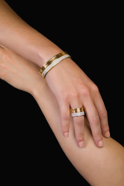 Me Yellow Gold Full Diamond Bracelet