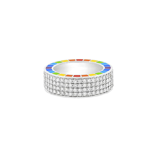 Me White Gold Full Diamond Ring