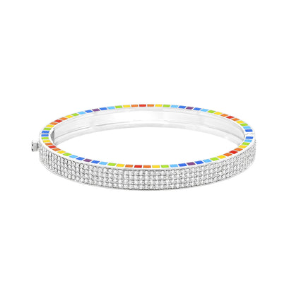 Me White Gold Full Diamond Bracelet