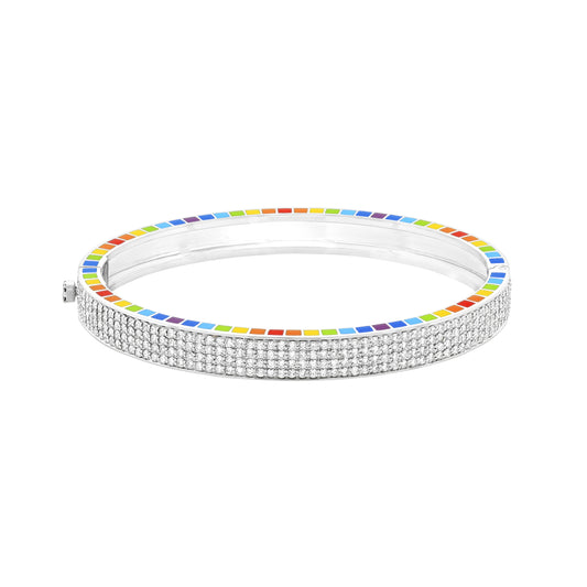 Me White Gold Full Diamond Bracelet
