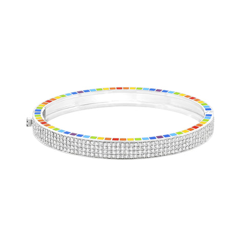 Me White Gold Full Diamond Bracelet