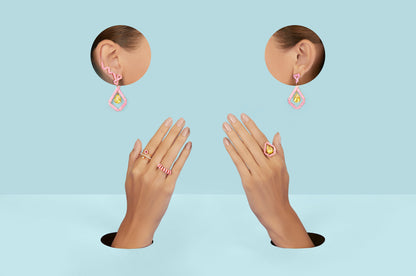 The Cadeau Pink Earrings