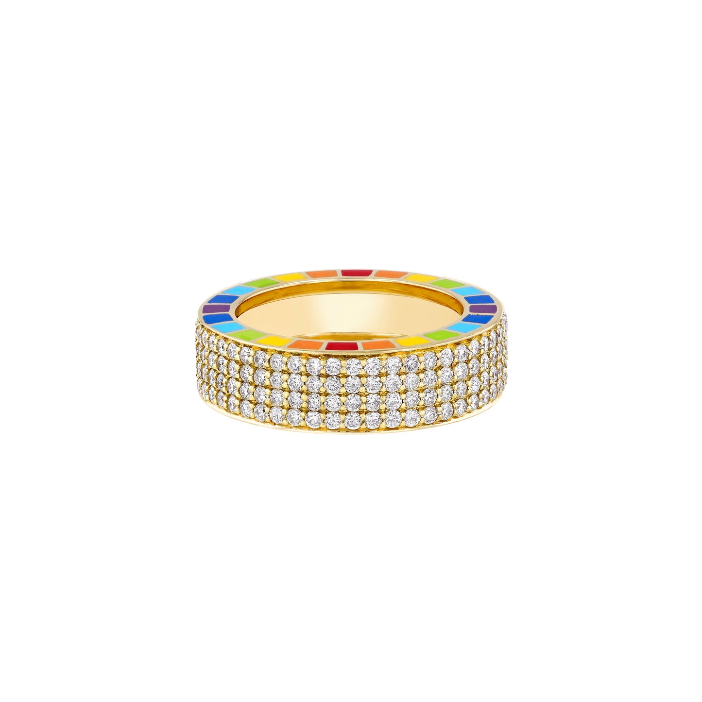 Me Yellow Gold Full Diamond Ring