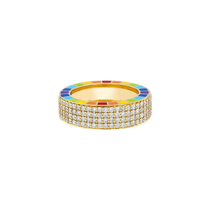 Me Yellow Gold Full Diamond Ring