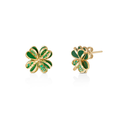 Lucky You Emerald Earrings