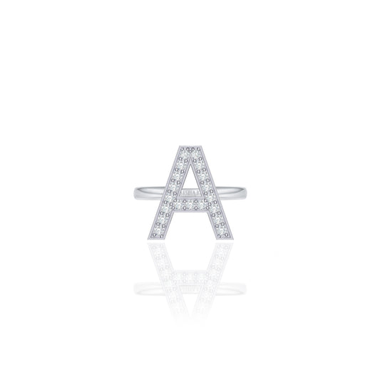 Initials Ring - A