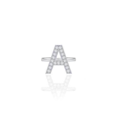Initials Ring - A