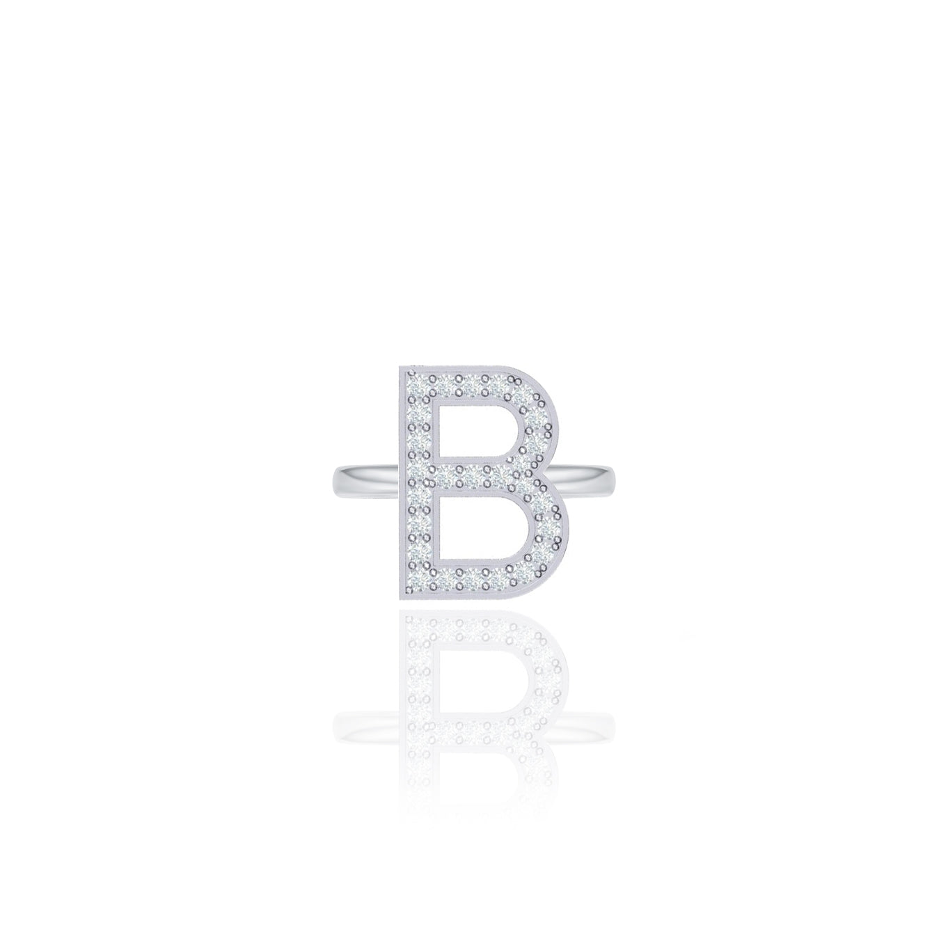 Initials Ring - B