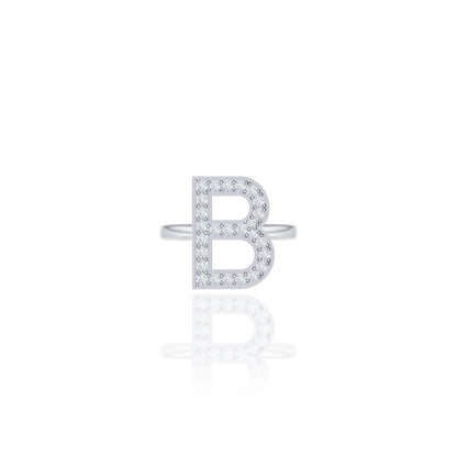 Initials Ring - B