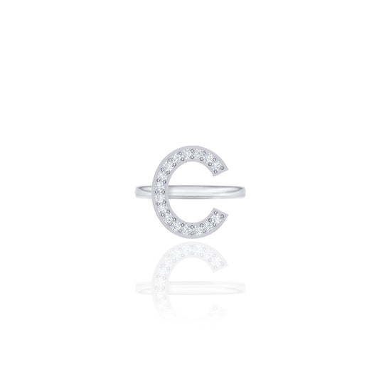 Initials Ring - C