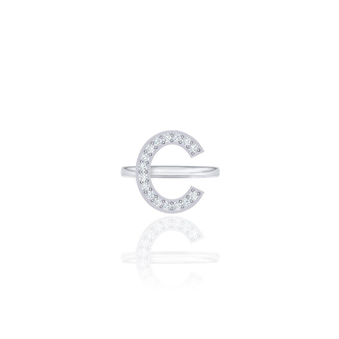 Initials Ring - C