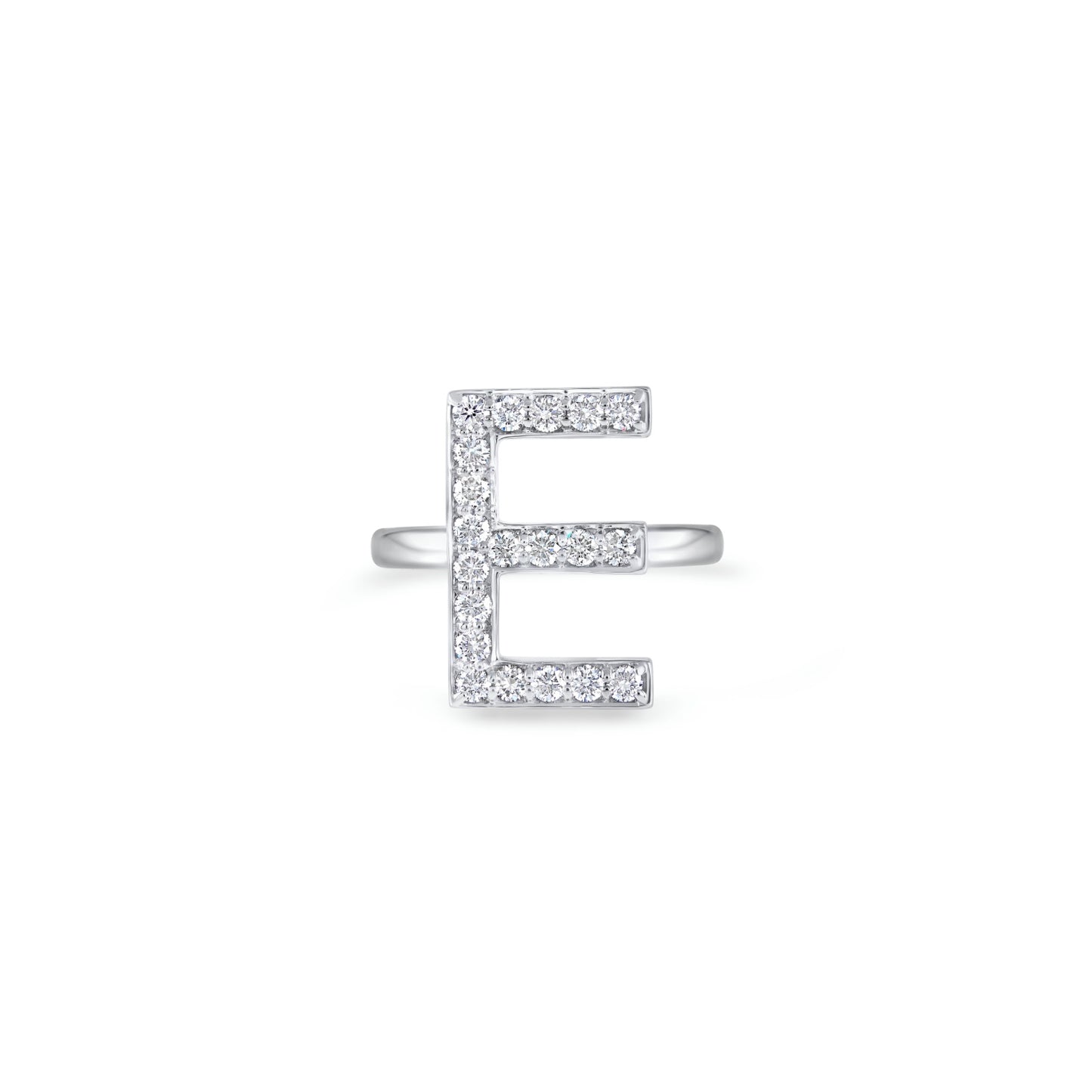Initials Ring - E