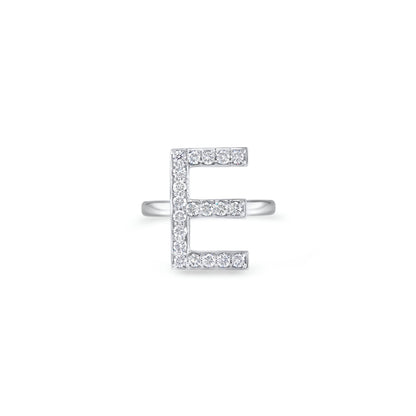 Initials Ring - E