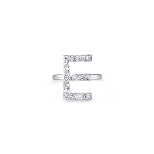 Initials Ring - E