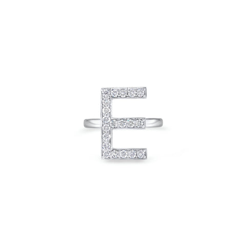 Initials Ring - E