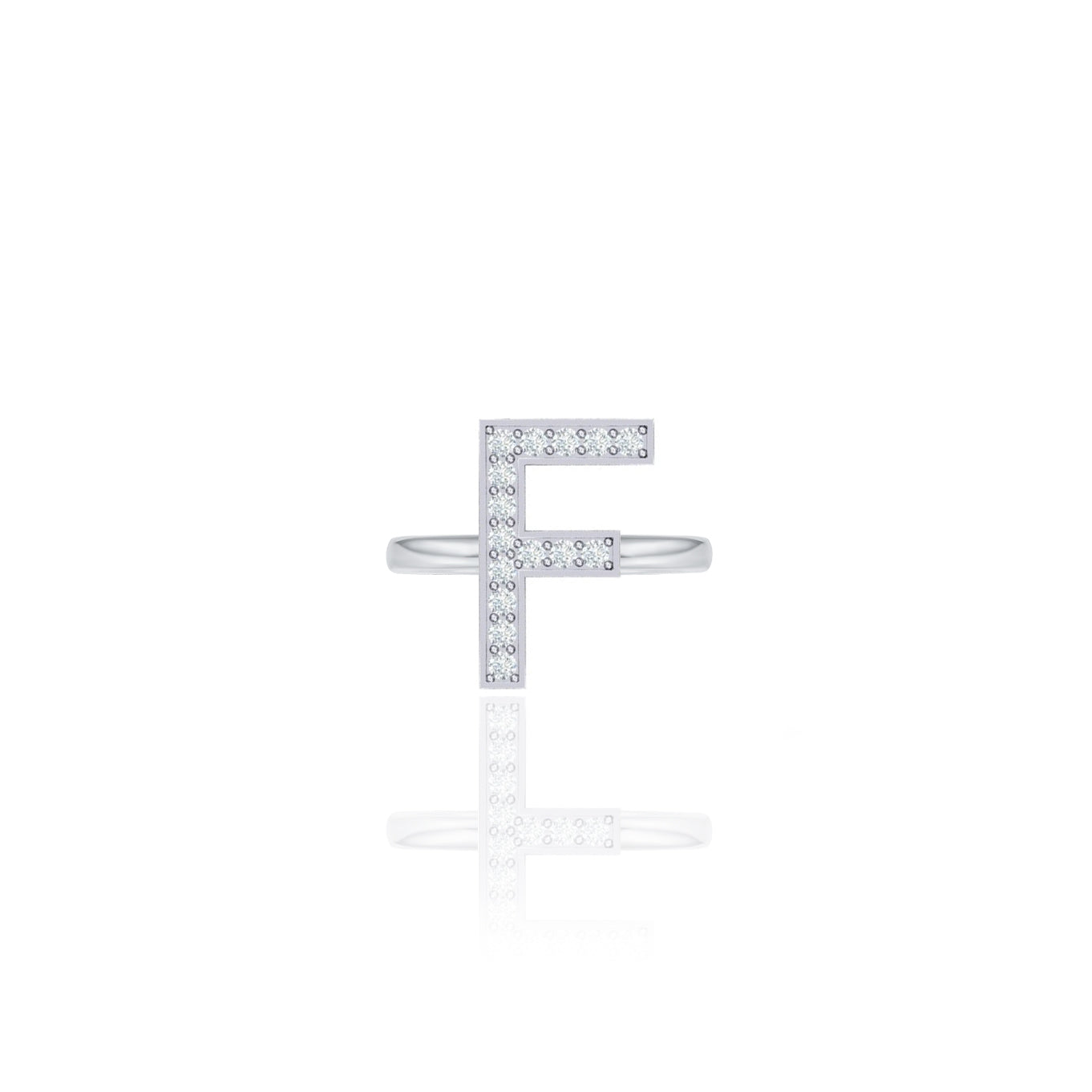 Initials Ring - F