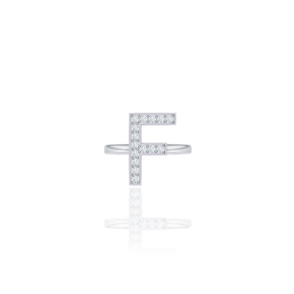 Initials Ring - F