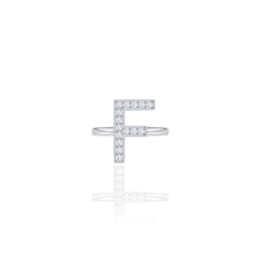 Initials Ring - F