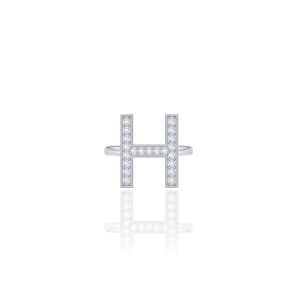 Initials Ring - H