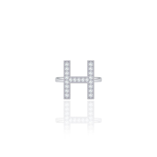 Initials Ring - H