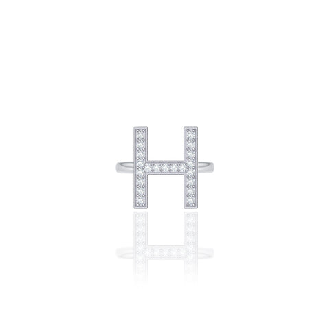 Initials Ring - H