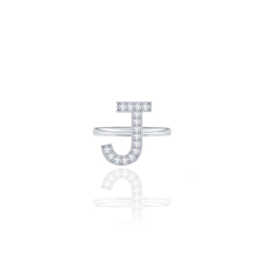 Initials Ring - J