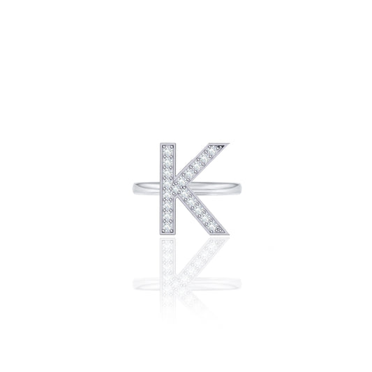 Initials Ring - K