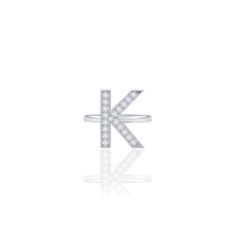 Initials Ring - K