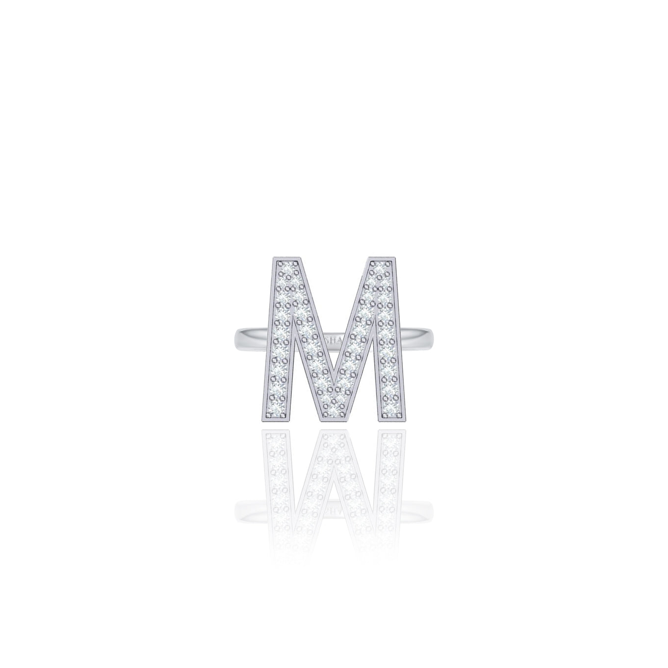 Initials Ring - M