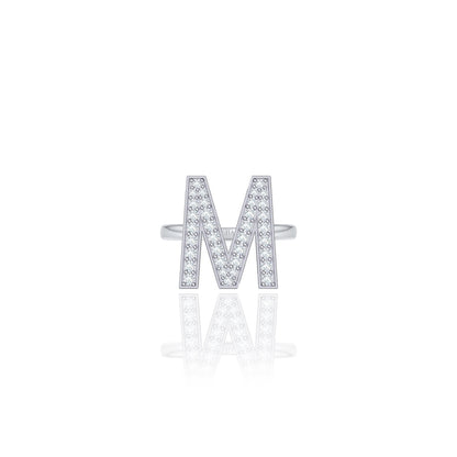 Initials Ring - M