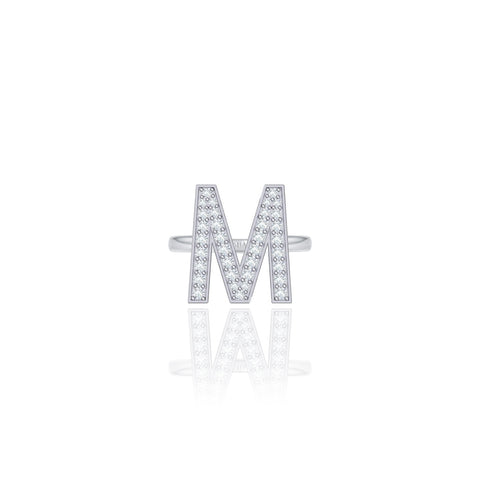Initials Ring - M