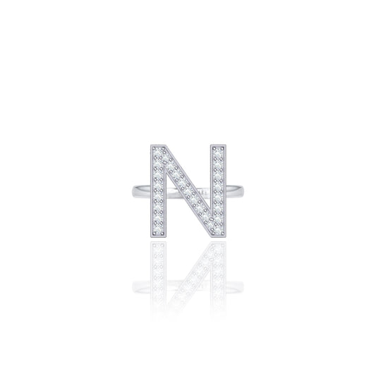 Initials Ring - N