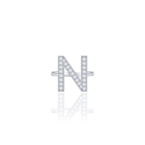 Initials Ring - N