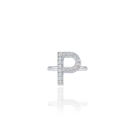 Initials Ring - P