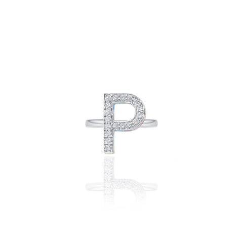Initials Ring - P