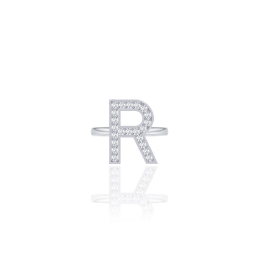 Initials Ring - R