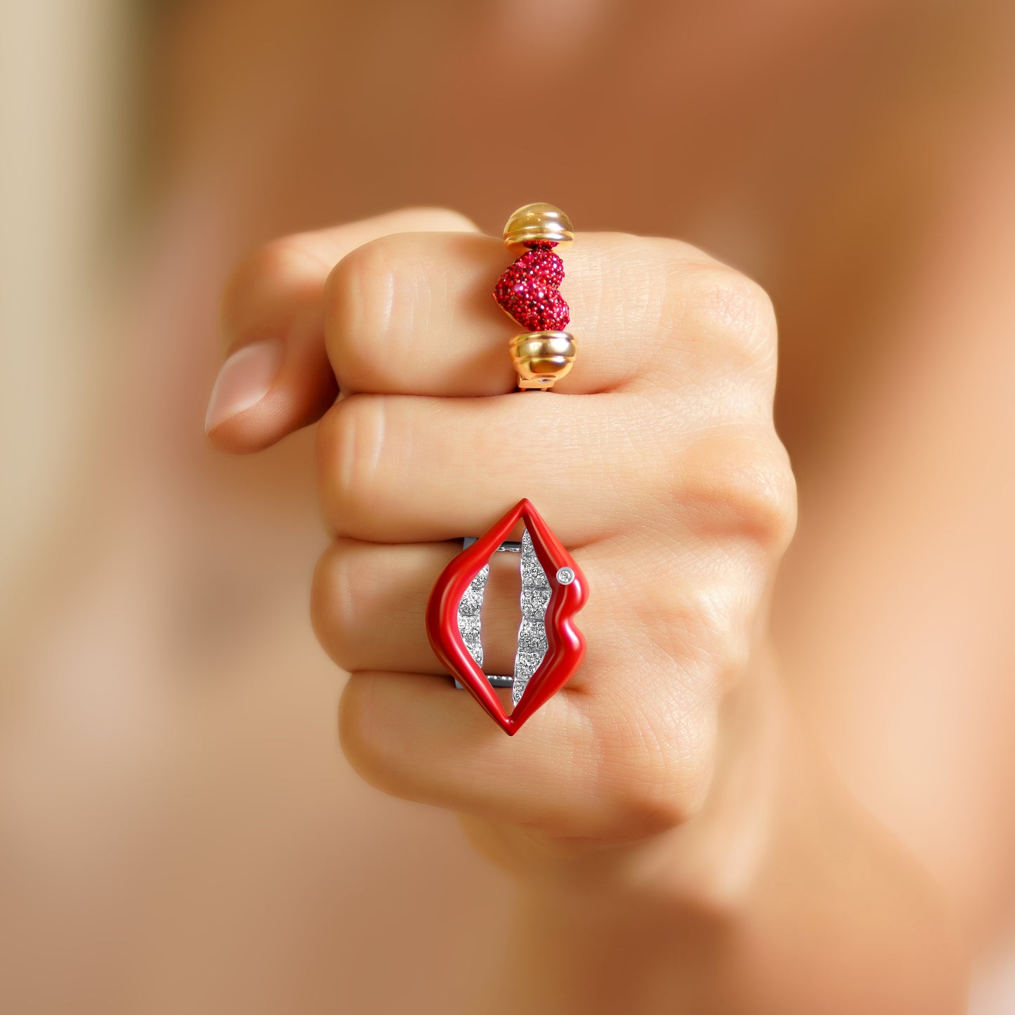 Skip A Beat Ring/Necklace (MULTI-WEAR)