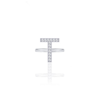 Initials Ring - T