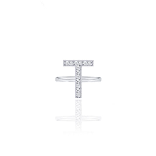 Initials Ring - T