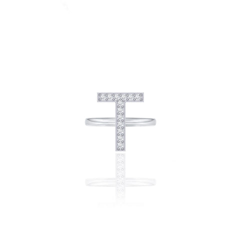 Initials Ring - T