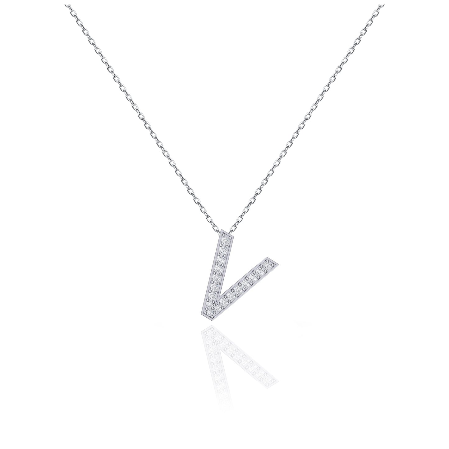 Initials Necklace - V