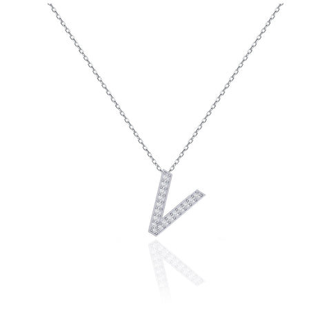 Initials Necklace - V